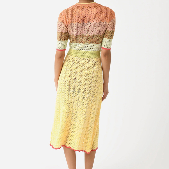 NWT Vanessa Bruno Coronille Knit Midi Sweater Cotton Blend Dress $460 - Size M - Picture 5 of 13